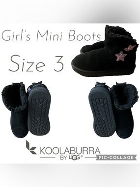 Kids Koolaburra Shoes Ugg Koolaburra Koola Star Mini Boots Girls Size 3